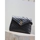 [Black Gold ButtonLouLou_LargeLook at a glance to fall into the large bag   self-weight sense of light capacity is very large Imported Italian delicate cowhide, flap magnetic buckle design is convenient and safe Various 