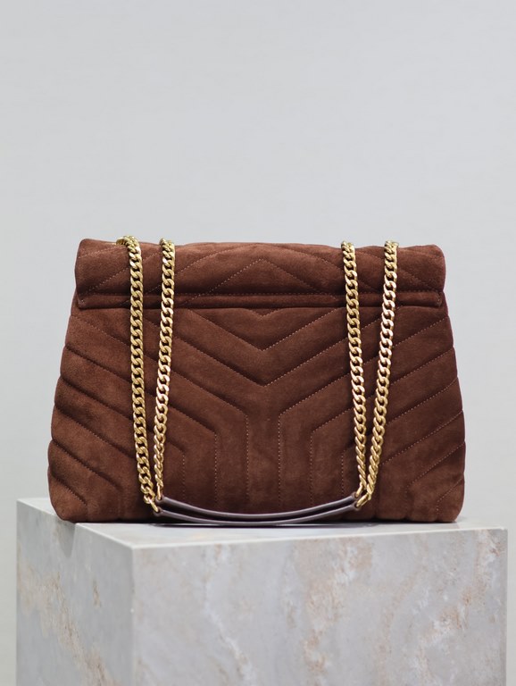 Loulou 32cm-Brown FrostedY family classic explosive models! The most practical and versatile, imported Italian cowhide leather carefully crafted, feel great! The bag is ultra-light weight, not the slightest sense of burd