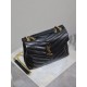 Loulou 23cm-Black Gold BuckleY family classic explosive models! The most practical and versatile, imported Italian cowhide leather carefully crafted, feel great! The bag is ultra-light weight, no sense of burden, countle