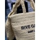 [In stock in secondsRIVE GAUCHE raffia woven tote! Full of art ~ raffia weave is very solid, super texture  Everyday with private wear can not go wrong with the item Natural style design as if you can breathe  If you lik