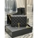 Becky_26cm Black#Becky quilted lambskin chain bag.This bag is one of the most beautiful pieces in the Love at First Sight collection! The diamond-shaped quilted pattern gives off a diamond-like luster! The gold Y logo st