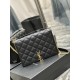 Becky_26cm Black#Becky quilted lambskin chain bag.This bag is one of the most beautiful pieces in the Love at First Sight collection! The diamond-shaped quilted pattern gives off a diamond-like luster! The gold Y logo st