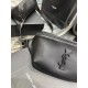 New] Black Black Buckle Plain _CLASSIC black leather fanny pack 