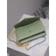 Avocado Green Gold Button Caviar _woc small size envelope bag is coming, when it comes to envelope bag, this one from Y family must have the name! The whole bag is made of Italian cowhide leather with a three-dimensional