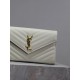 White Gold Button Caviar_MONOGRAM_Envelope Bag. Super practical a small bag, the most classic style, upgrade the most advanced version, 100% Italian calf leather with fine handmade; customized metal Y family logo highlig