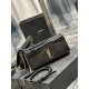 NEW] Black Gold Buckle Patent Leather _       When it comes to the hottest bags of the past two years, there must be the name of the underarm bag! A thin shoulder strap to carry up, the bag just clamped in the armpit pos