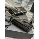 NEW] Black Gold Buckle Patent Leather _       When it comes to the hottest bags of the past two years, there must be the name of the underarm bag! A thin shoulder strap to carry up, the bag just clamped in the armpit pos