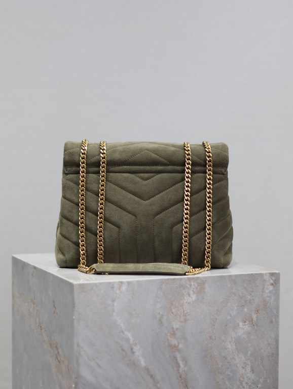 Loulou 23cm-Army Green FrostedY family classic explosive models! The most practical and versatile, imported Italian cowhide leather carefully crafted, feel great! The bag is ultra-lightweight, no sense of burden, countle