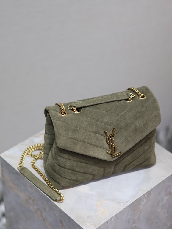 Loulou 23cm-Army Green FrostedY family classic explosive models! The most practical and versatile, imported Italian cowhide leather carefully crafted, feel great! The bag is ultra-lightweight, no sense of burden, countle