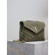 Loulou 23cm-Army Green FrostedY family classic explosive models! The most practical and versatile, imported Italian cowhide leather carefully crafted, feel great! The bag is ultra-lightweight, no sense of burden, countle