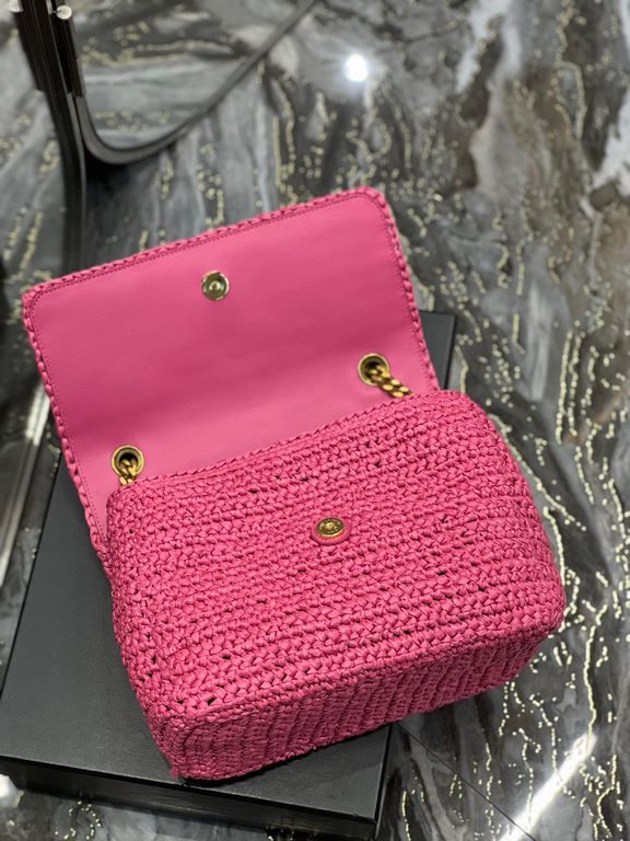 [In stock in seconds]  straw woven bag fast fallNiki woven bag to la~Full of artistic atmosphere , Raffia grass weaving is very solid, super texture, French lazy wind, daily with private clothes will not be wrong single 