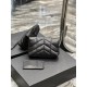 [In stock in secondsBlack with black buckle-Loulou puffer_ small size clutch bag is here! The whole bag is made of soft Italian lambskin, with Y's diagonal stripe quilting process, has a soft texture of the front flap po