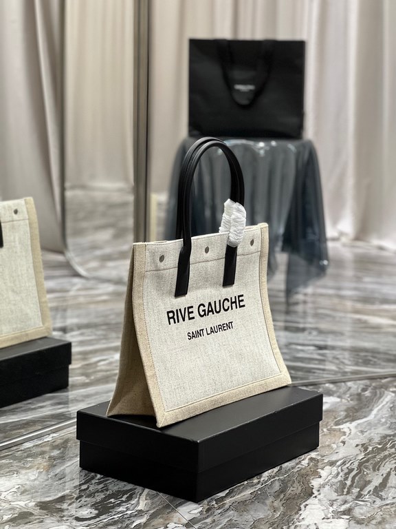 [Spot seconds to send]Rive Gauche Tote Bag, left bank shopping bag  , from custom linen material to hardware in to silk screen, every detail I demand perfection! zp purchased open mold customization, seriously, this is t