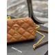 [In stock in seconds]Counter latest BECKY rhombic quilted double zipper clutch bag, made of original lambskin with quite delicate feel, with rhombic quilted pattern and simple iconic logo, atmospheric classic and versati