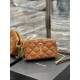 [In stock in seconds]Counter latest BECKY rhombic quilted double zipper clutch bag, made of original lambskin with quite delicate feel, with rhombic quilted pattern and simple iconic logo, atmospheric classic and versati