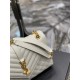 [In stock in seconds]#Envelope #White with Gold BuckleMedium grain embossed quilted leather envelope bagClassic is timeless, beautiful out of the sky V pattern spelling diamond pattern of caviar, Italian cowhide with eye