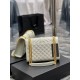 [In stock in seconds]#Envelope #White with Gold BuckleMedium grain embossed quilted leather envelope bagClassic is timeless, beautiful out of the sky V pattern spelling diamond pattern of caviar, Italian cowhide with eye