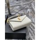 [In stock in seconds]#Envelope #White with Gold BuckleMedium grain embossed quilted leather envelope bagClassic is timeless, beautiful out of the sky V pattern spelling diamond pattern of caviar, Italian cowhide with eye