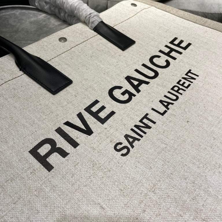 [Spot seconds to send]Rive Gauche Tote Bag, left bank shopping bag  , from custom linen material to hardware in to silk screen, every detail I demand perfection! zp purchased open mold customization, seriously, this is t