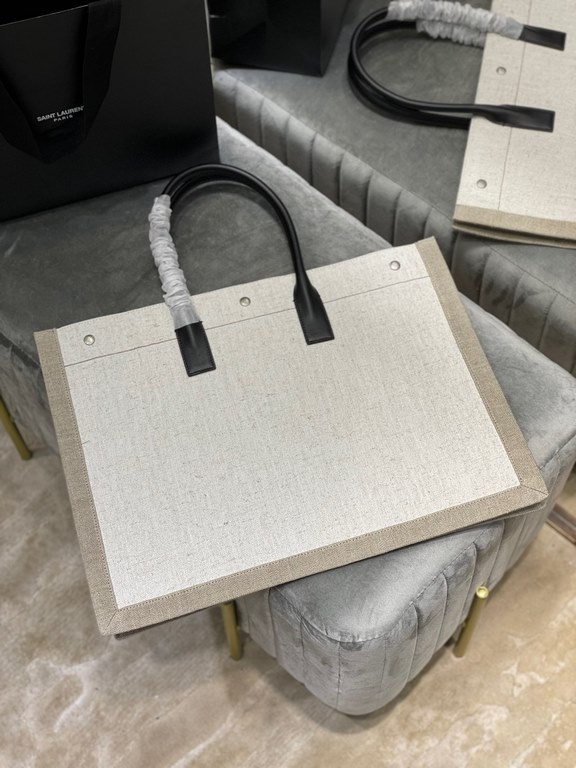 [Spot seconds to send]Rive Gauche Tote Bag, left bank shopping bag  , from custom linen material to hardware in to silk screen, every detail I demand perfection! zp purchased open mold customization, seriously, this is t