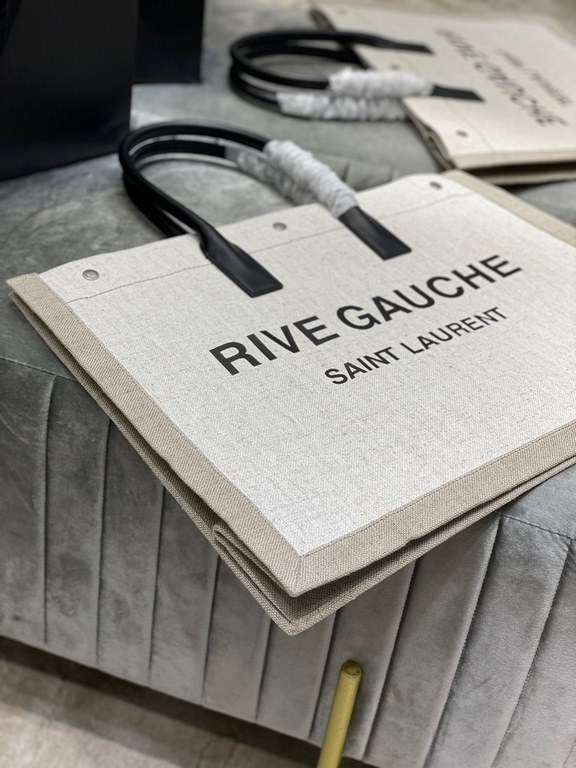 [Spot seconds to send]Rive Gauche Tote Bag, left bank shopping bag  , from custom linen material to hardware in to silk screen, every detail I demand perfection! zp purchased open mold customization, seriously, this is t