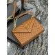 [In stock in seconds]#Envelope #Caramel Gold BuckleLarge grained embossed quilted leather envelope bagThe classic is timeless, beautiful out of the sky V grain quilted diamond caviar pattern, Italian cowhide leather with