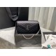 [In stock in seconds]#            #[Genuine Original Leather] Newest version_#Black with silver buckle#MONOGRAM Caviar Pattern Original Leather Version Envelope Bag. Super practical a small bag, the most classic style, u