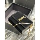 [In stock in seconds][Original leather] black gold velvet with cowhide box_The latest KATE BOX BAG arrives at the counter!Y Kate handbags series again upgraded version, the launch of the new BOX box design, a collection 