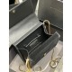 [In stock in seconds][Original leather] black gold velvet with cowhide box_The latest KATE BOX BAG arrives at the counter!Y Kate handbags series again upgraded version, the launch of the new BOX box design, a collection 