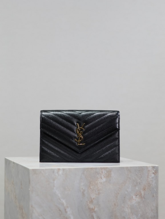 Black Gold Button Caviar_woc small size envelope bag is coming, when it comes to envelope bag, this one from Y family must have the name! The whole bag is made of Italian cowhide leather, with a three-dimensional shape a