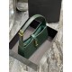 [In stock in seconds][Original Leather] Dark Green Crocodile _2021 spring and summer new underarm bag Le5A7 BagStrongly recommend   one of the treasure bags this year! Minimalist shape   metal logo Buckle closure design 