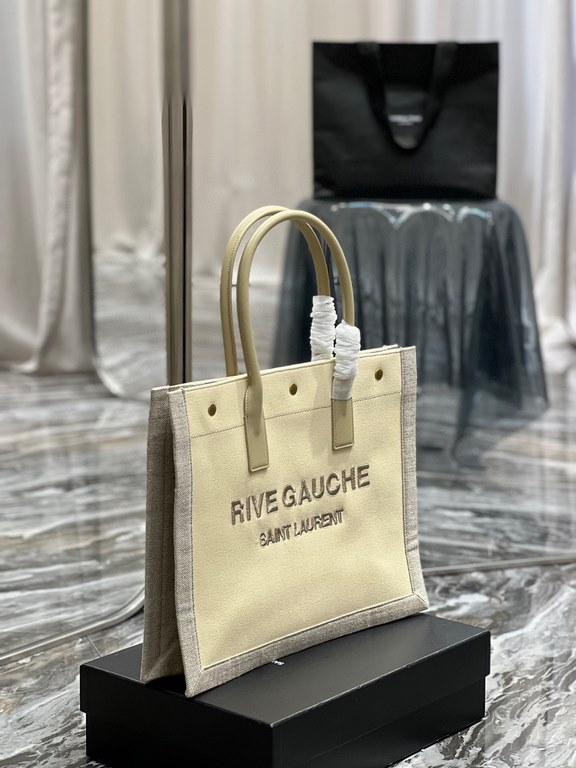 [Spot seconds to send]Rive Gauche Tote Bag, left bank shopping bag  , from custom linen material to hardware in to the embroidery process, every detail I demand perfection! zp purchased open mold customization, honestly,