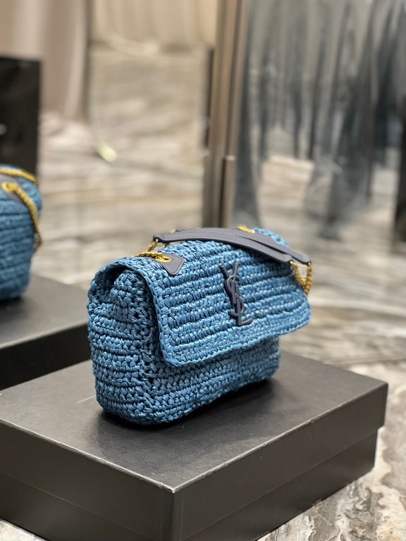 [In stock in seconds]  straw woven bag fast fallNiki woven bag to la~Full of artistic atmosphere , Raffia grass weaving is very solid, super texture, French lazy wind, daily with private clothes will not be wrong single 