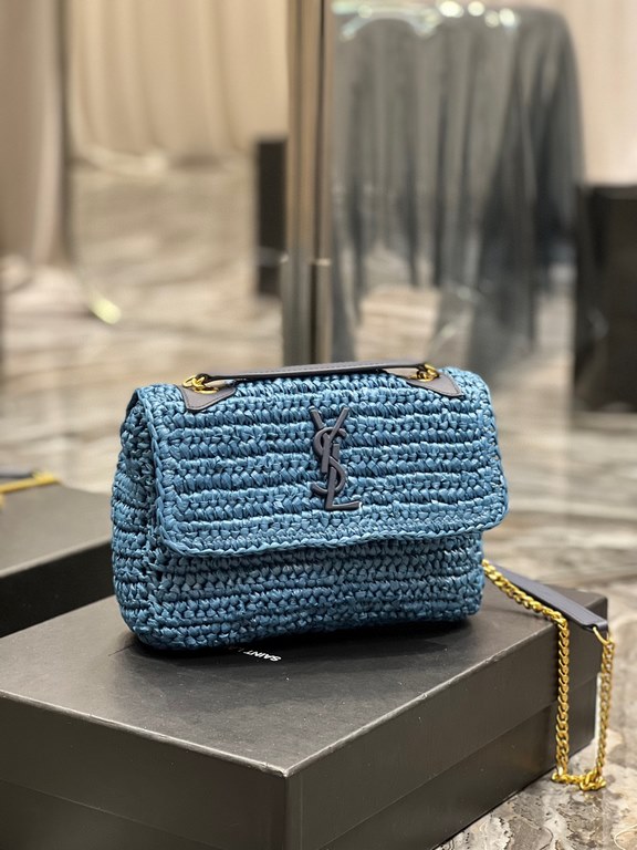 [In stock in seconds]  straw woven bag fast fallNiki woven bag to la~Full of artistic atmosphere , Raffia grass weaving is very solid, super texture, French lazy wind, daily with private clothes will not be wrong single 