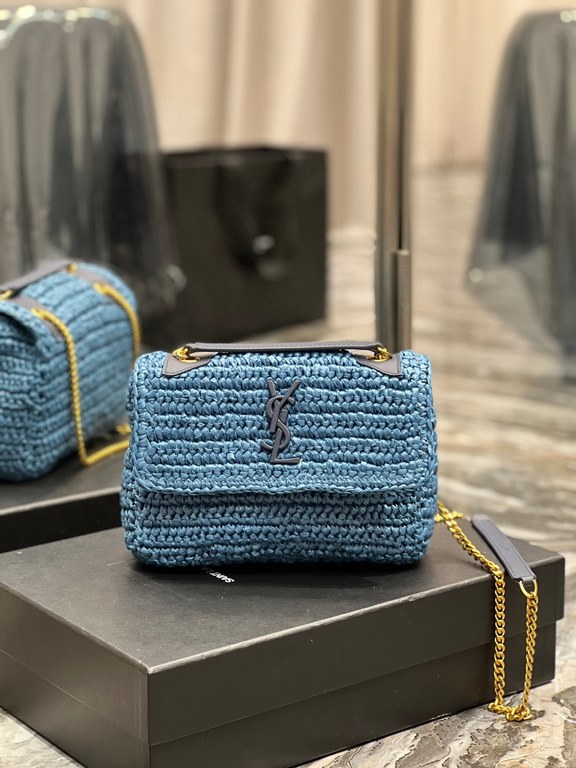 [In stock in seconds]  straw woven bag fast fallNiki woven bag to la~Full of artistic atmosphere , Raffia grass weaving is very solid, super texture, French lazy wind, daily with private clothes will not be wrong single 