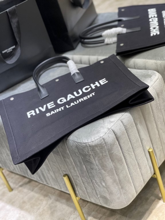 [Spot seconds to send]Rive Gauche Tote Bag, left bank shopping bag  , from custom linen material to hardware in to silk screen, every detail I demand perfection! zp purchased open mold customization, seriously, this is t