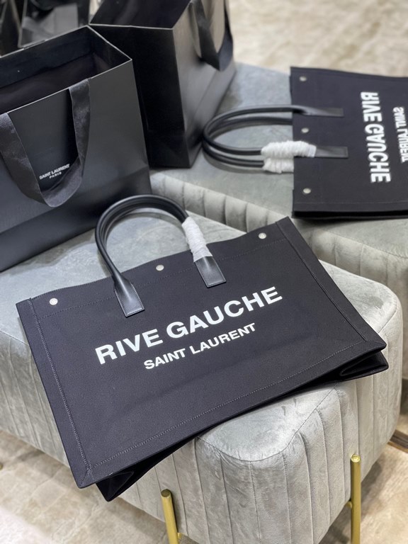 [Spot seconds to send]Rive Gauche Tote Bag, left bank shopping bag  , from custom linen material to hardware in to silk screen, every detail I demand perfection! zp purchased open mold customization, seriously, this is t