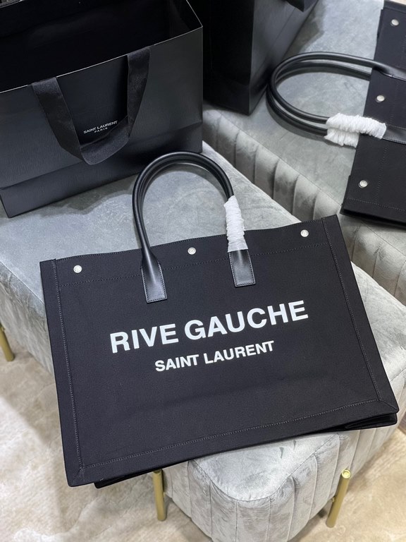 [Spot seconds to send]Rive Gauche Tote Bag, left bank shopping bag  , from custom linen material to hardware in to silk screen, every detail I demand perfection! zp purchased open mold customization, seriously, this is t