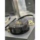 NEW】Black gold buckle patent leather_!Counter latest VINYLE cute little round bag debut! Selection of imported high-quality glossy patent leather cowhide carefully made, lightweight to come and feel particularly delicate