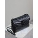 Loulou 23cm-Black with Black BuckleY family classic explosive models! The most practical and versatile, imported Italian cowhide leather carefully crafted, feel great! The bag is ultra-lightweight, no sense of burden, co