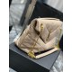 [In stock in seconds]Apricot color with gold buttons-               _ quilted lambskin bag, 100% lambskin production, soft and delicate feel, as if embracing the clouds   like feeling; classic Y family logo, chain and gr