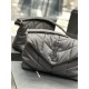 Loulou puffer_NylonSalt collegiate style shoulder bag for men and women.Lightweight nylon fabric overall low-key luxury and versatile Commuter bag type can be casual or salt black logo design is more simple Shoulder stra