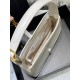 [In stock in seconds][Original Leather]   White_2021 spring and summer new underarm bag Le5A7 BagStrongly recommend   one of the treasure bags this year! Minimalist shape   metal logo Buckle closure design Adjustable sho