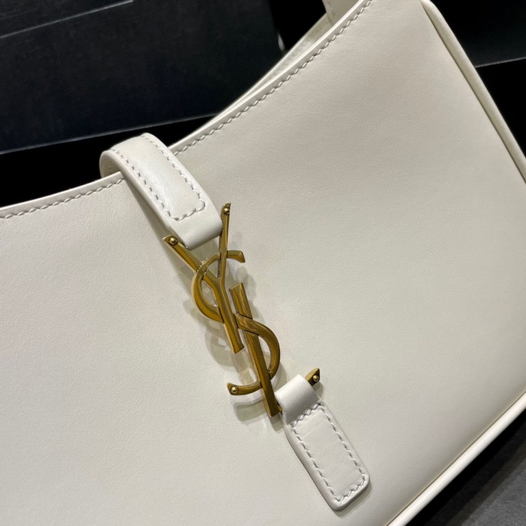 [In stock in seconds][Original Leather]   White_2021 spring and summer new underarm bag Le5A7 BagStrongly recommend   one of the treasure bags this year! Minimalist shape   metal logo Buckle closure design Adjustable sho