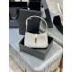 [In stock in seconds][Original Leather]   White_2021 spring and summer new underarm bag Le5A7 BagStrongly recommend   one of the treasure bags this year! Minimalist shape   metal logo Buckle closure design Adjustable sho