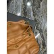 [In stock in seconds]Caramel color with gold buckle-Loulou puffer_quilted lambskin bag, 100% lambskin production, soft and delicate feel, as if embracing the clouds   like feeling; classic Y family logo, chain and gromme