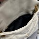 [In stock in secondsWhite with gold buttons-               _ quilted lambskin bag, 100% lambskin production, soft and delicate feel, as if embracing the clouds   like feeling; classic Y family logo, chain and grommet har