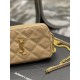 [In stock in seconds]Counter latest BECKY rhombic quilted double zipper clutch bag, made of original lambskin with quite delicate feel, with rhombic quilted pattern and simple iconic logo, atmospheric classic and versati