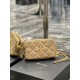 [In stock in seconds]Counter latest BECKY rhombic quilted double zipper clutch bag, made of original lambskin with quite delicate feel, with rhombic quilted pattern and simple iconic logo, atmospheric classic and versati