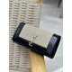 Classic Kate_ClutchBlack patent leather with gold buckle and apricot color sheepskinClassic flap clutch    very representative of the metal logo logo, imported Italian leather customized, simple metal decorations, the ov